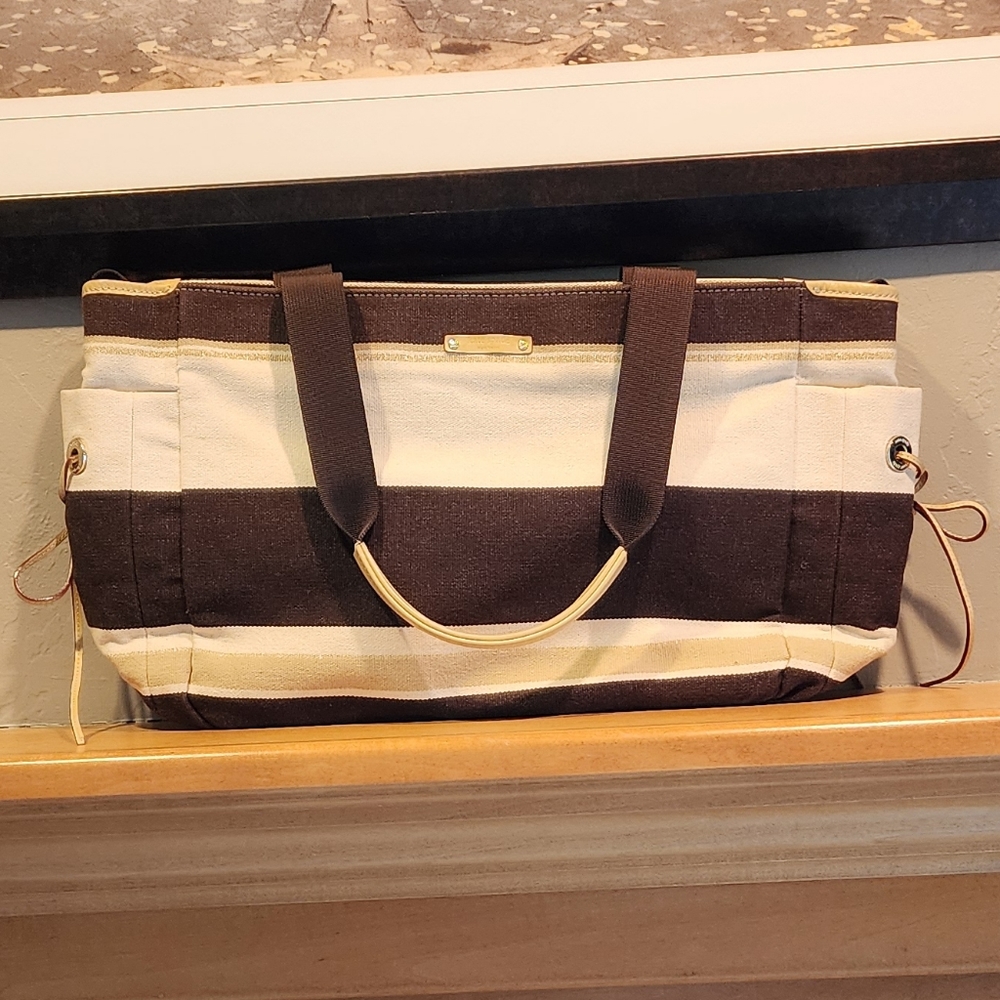 Kate Spade Striped Canvas Tote